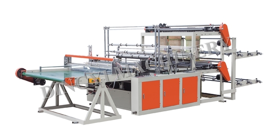 3000mm تي شيرت أكياس ستة خطوط آلة قطع وختم القاع